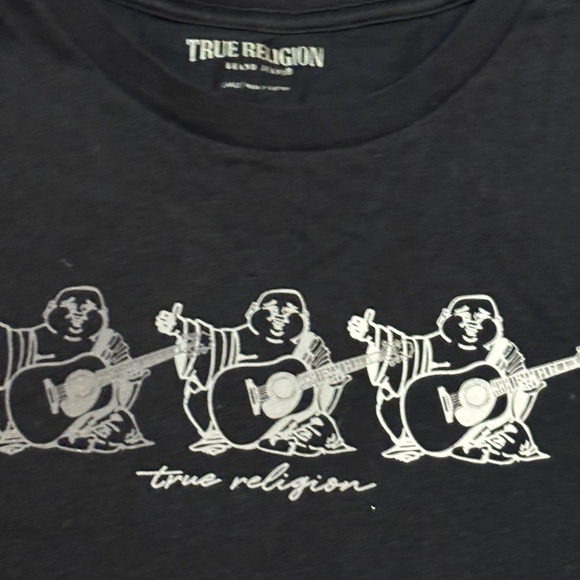 True Religion The Three Buddha Short Sleeves Tee size Large - Picture 3 of 9